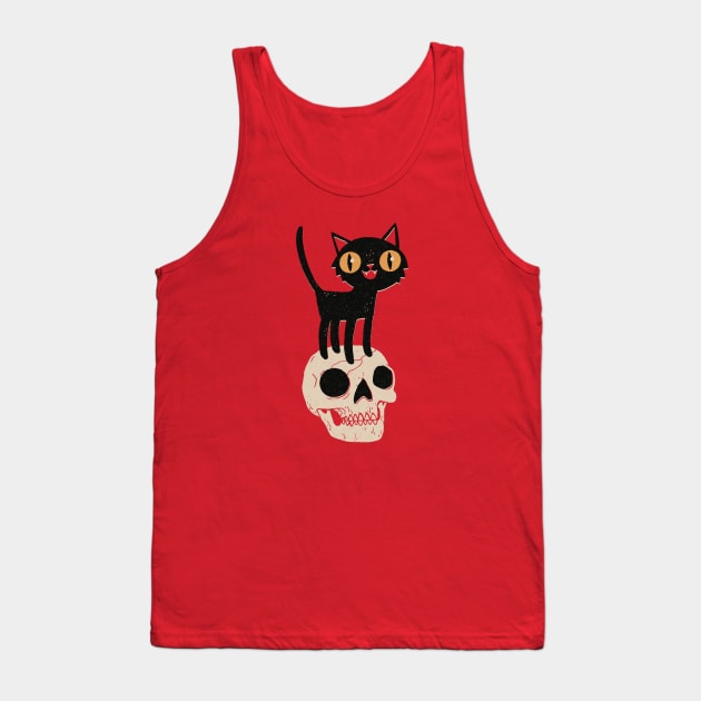 Look What The Halloween Cat Dragged In Tank Top by DinoMike